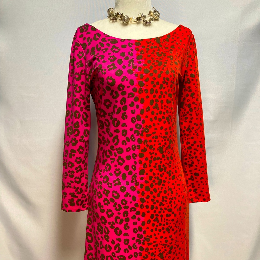 JB by Julie Brown Leopard Print Dress Small (#SUM144)